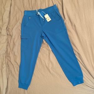 Figs Capri blue Zamora m/p scrub pant NWT
